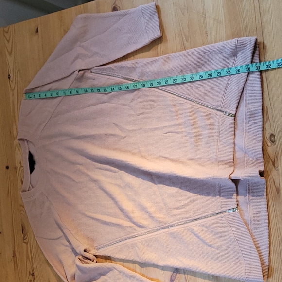 RACHEL Rachel Roy pink long sweater zipper detail - Picture 6 of 6